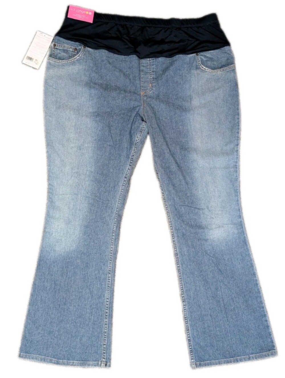 NWT Vintage y2k Liz Lange Maternity Full Panel Jeans, Size 20